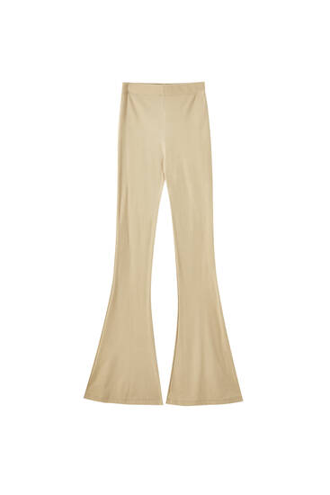 Stretch Bell Bottom Trousers Pull Bear