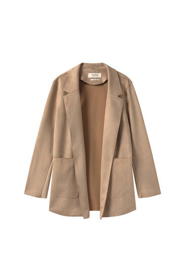 Chaqueta antelina pull and bear Clearance