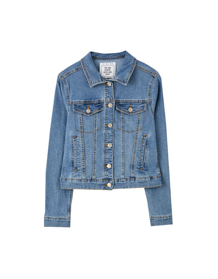 Women S Denim Jackets Pull Bear