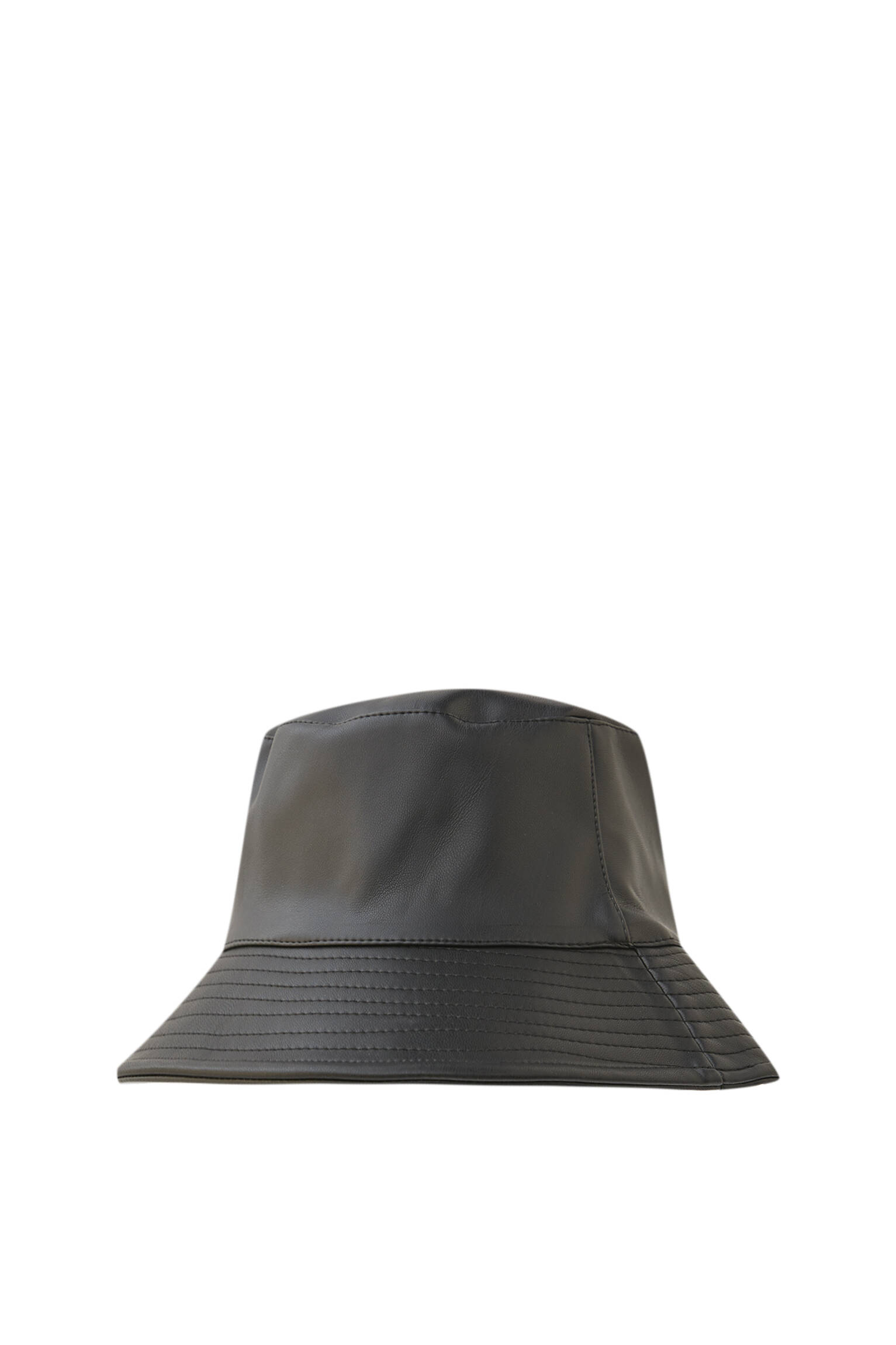 ЧЕРНЫЙ Шляпа из искусственной кожи Pull & Bear