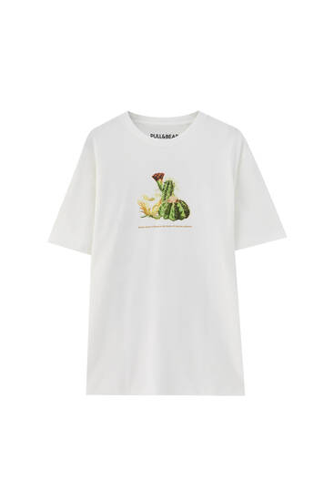 pull and bear cactus t shirt