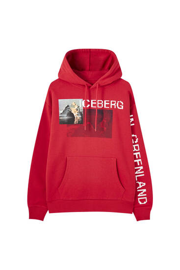 pull and bear hoodie pink