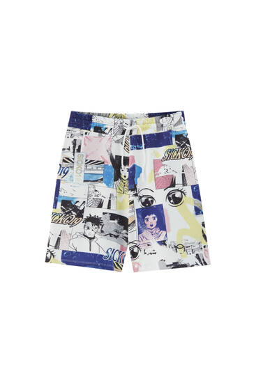 pull and bear bermudas hombre