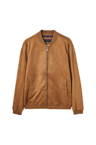 Chaqueta antelina pull and bear Clearance
