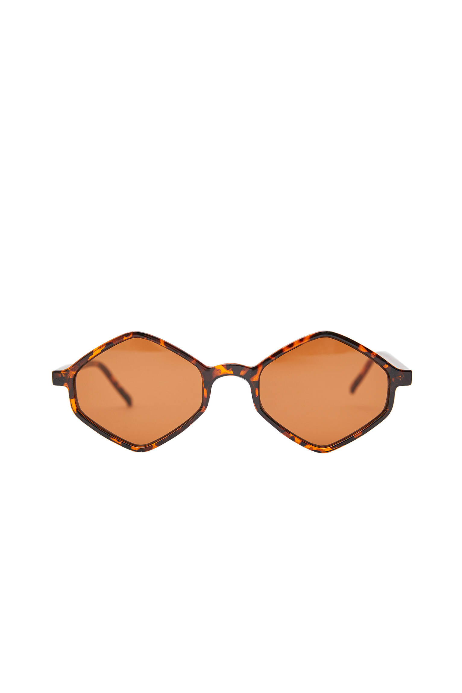 ЧЕРЕПАХОВЫЙ Солнечные очки в шестигранной оправе Pull & Bear