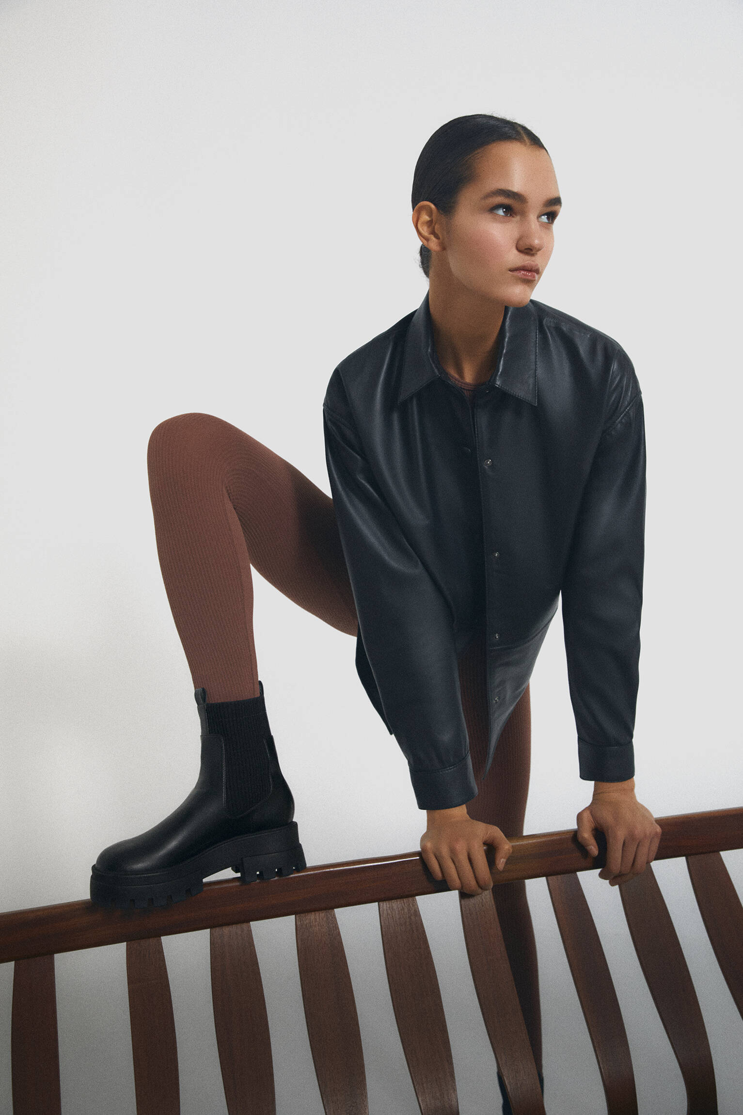 pull and bear sock boots