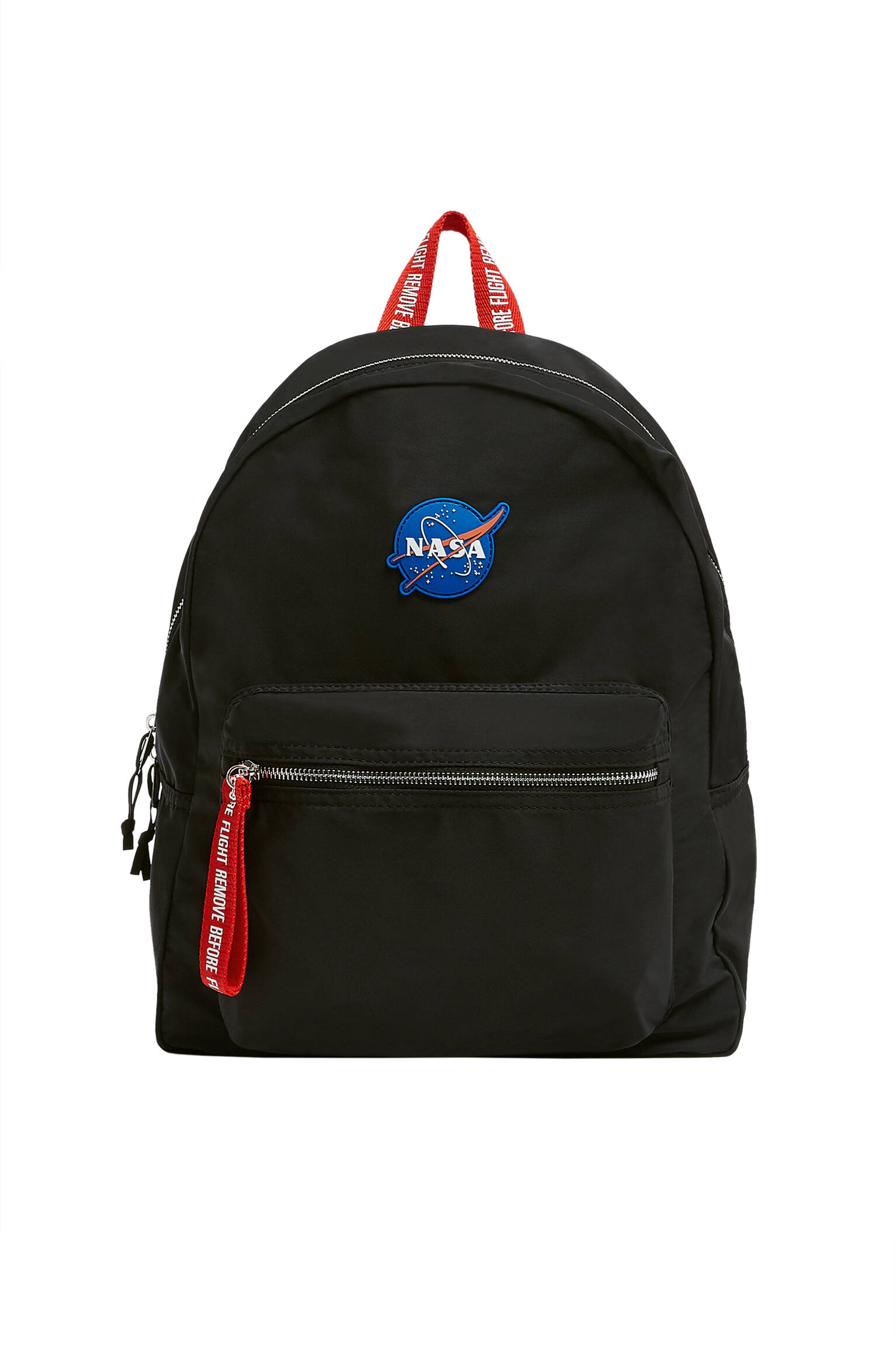 ЧЕРНЫЙ Рюкзак с надписью NASA Pull & Bear