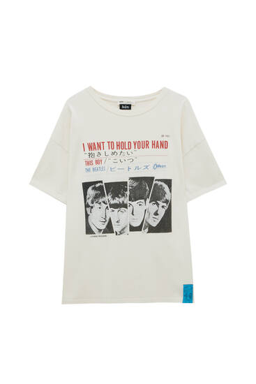THE BEATLES MEN'S I want to Hold Your Hand T-shirt di grandi dimensioni 