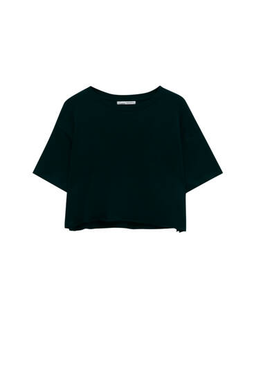 Rabatt 63 % DAMEN Hemden & T-Shirts T-Shirt Print Pull&Bear T-Shirt Weiß/Schwarz L 