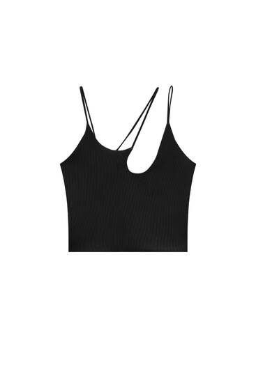 Crop top with three straps