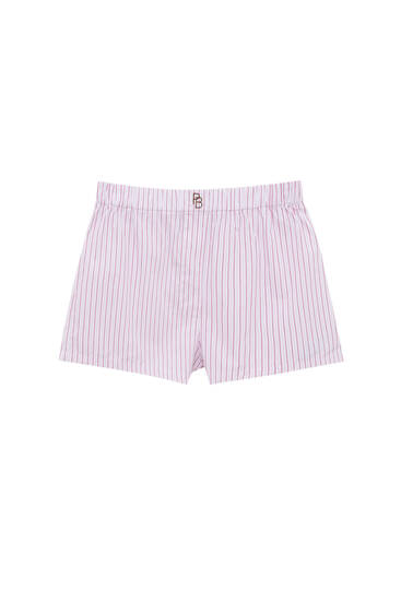 Pull&Bear embroidered boxer shorts