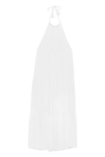 שמלה באורך midi עם עיצוב טפטה