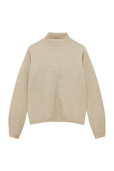 Mode Sweaters Coltruien Pull & Bear Coltrui khaki casual uitstraling 