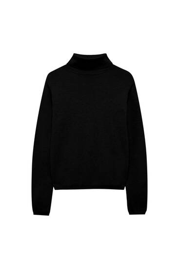 Turtleneck knit sweater - pull\u0026bear