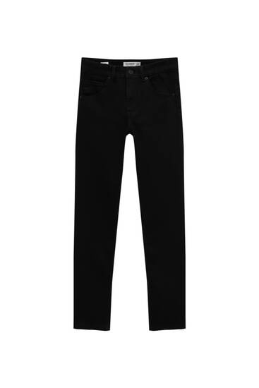 Pull & Bear Jeggings negro-blanco estampado repetido sobre toda la superficie Moda Pantalones Jeggings 