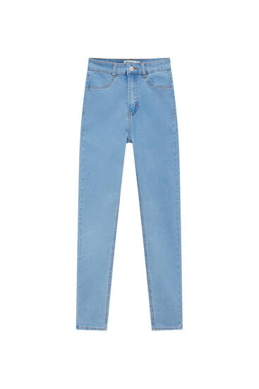 Fashion Trousers Jeggings Pull & Bear Jeggings blue casual look 