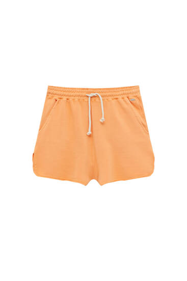 Sweat shorts with elastic waistband 