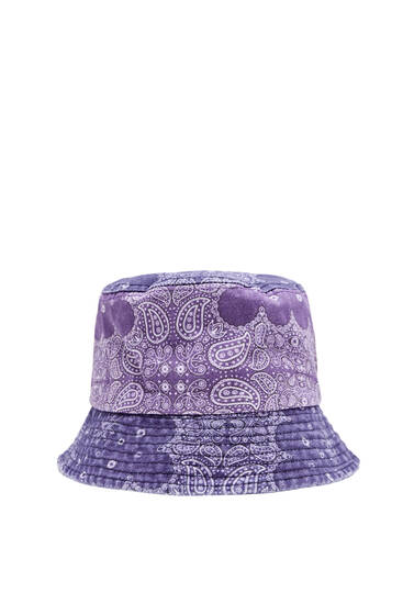 Bandana print bucket hat
