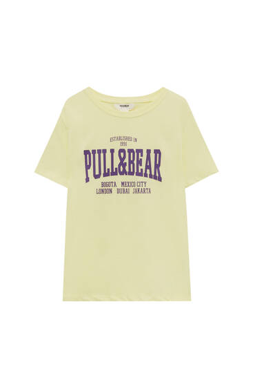 T-shirt logo Pull&Bear