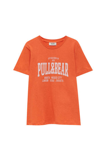 Camiseta logo Pull&Bear