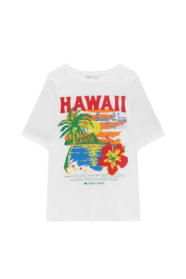 T-shirt Hawaii manches courtes