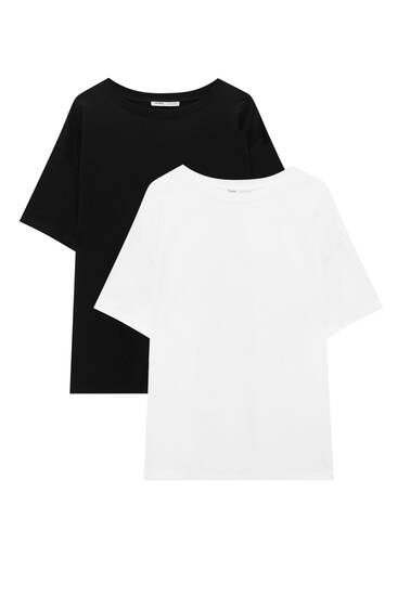 Set de tricouri oversize cu mânecă scurtă