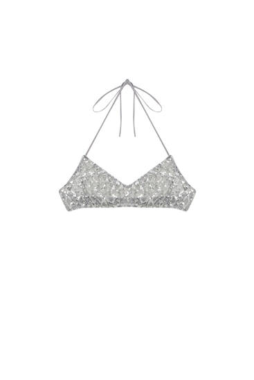 Sequinned bralette Limited Edition
