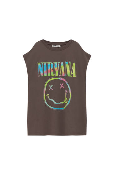 Ärmelloses Nirvana-Shirt