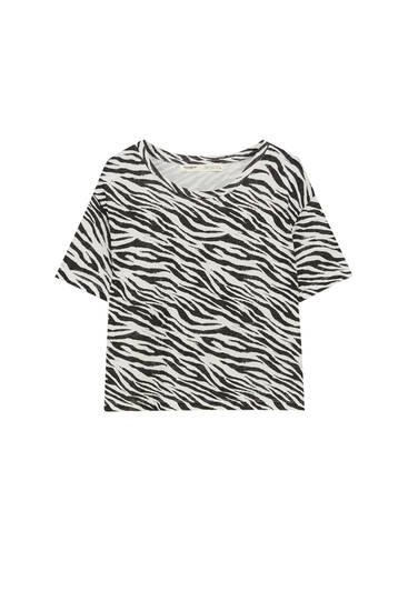 Animal print T-shirt