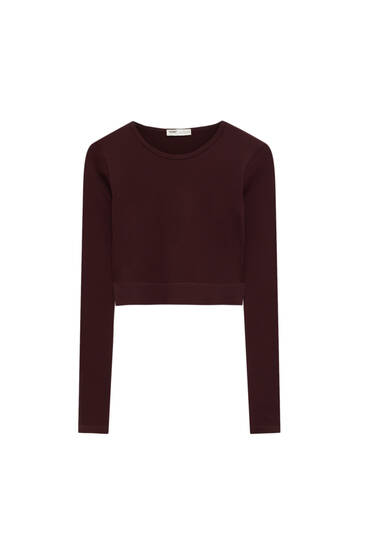 pull and bear long sleeve t shirt