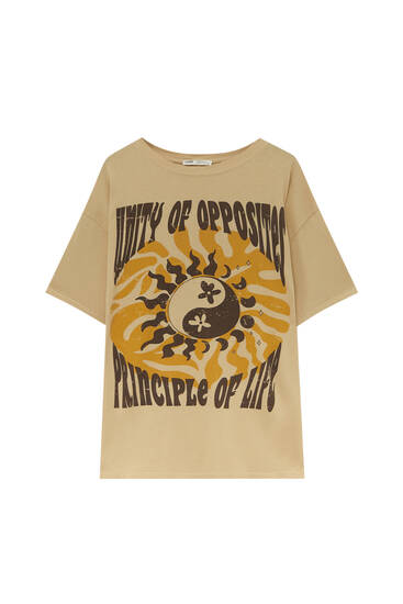 Yin Yang-T-shirt met korte mouw