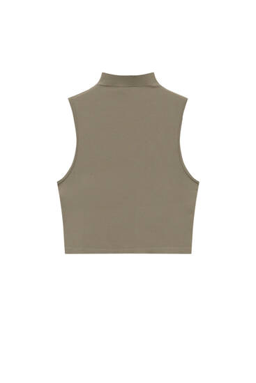 pull and bear volume shoulder t shirt