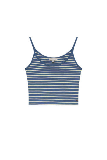 Pull & Bear Camisole wit casual uitstraling Mode Tops Camisoles 