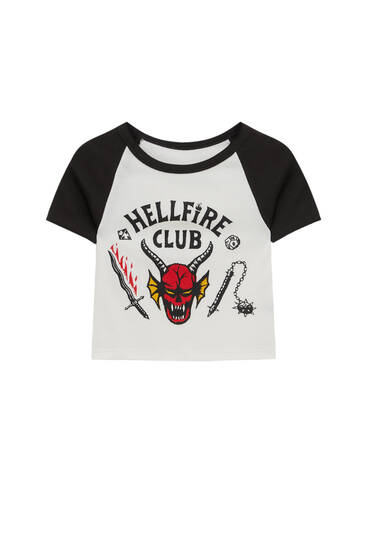Stranger Things Hellfire T-shirt - pull&bear