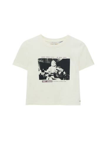 Camiseta manga corta Kurt Cobain