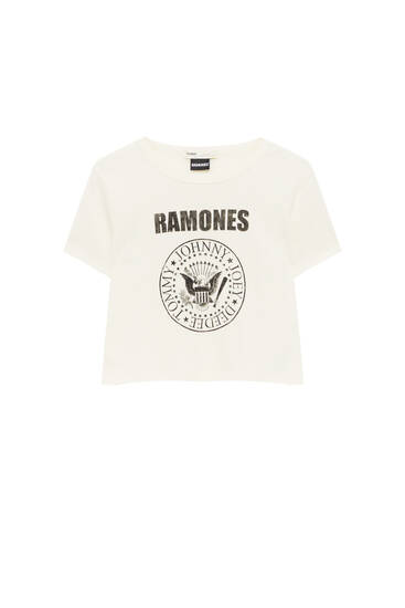 Λευκή μπλούζα Ramones