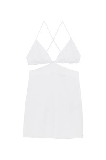 White cut-out dress