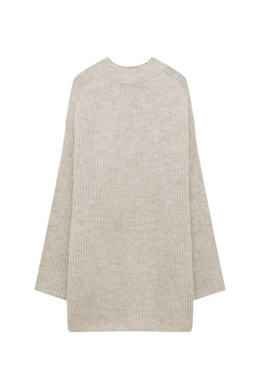 Purl-knit dress