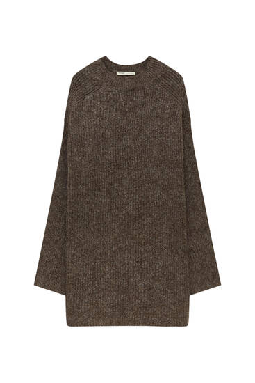 Purl knit dress