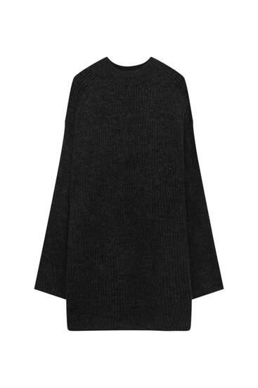 Purl-knit dress