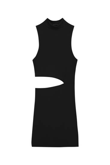 Mini dress with cut-out detail