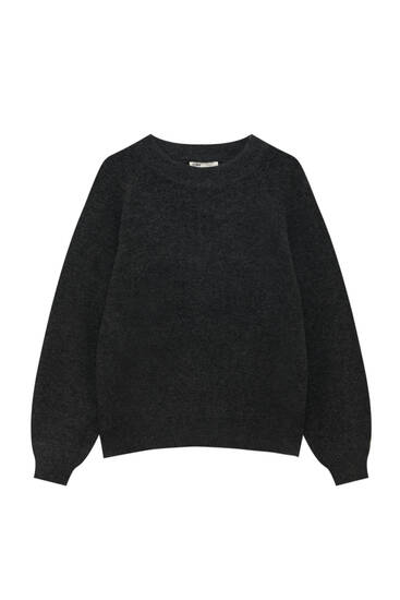 Knit crewneck sweater - PULL&BEAR