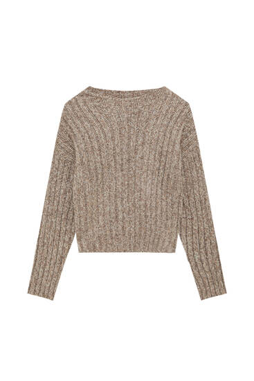 Rib-knit sweater