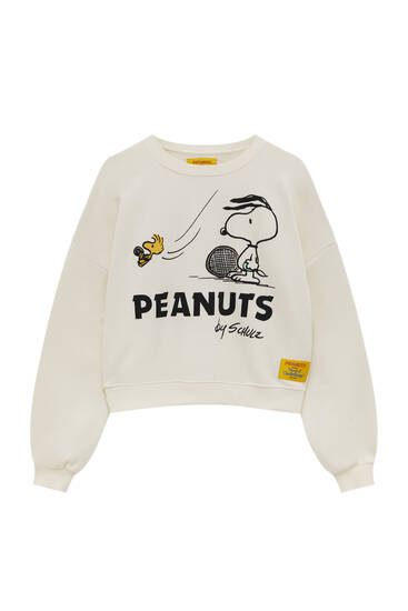 Mikina s potláčanou grafikou Peanuts a s dlhým rukávom
