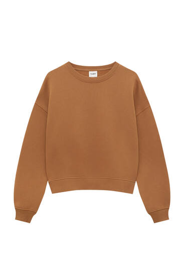 Gray S discount 78% WOMEN FASHION Jumpers & Sweatshirts Oversize Pull&Bear sweatshirt 