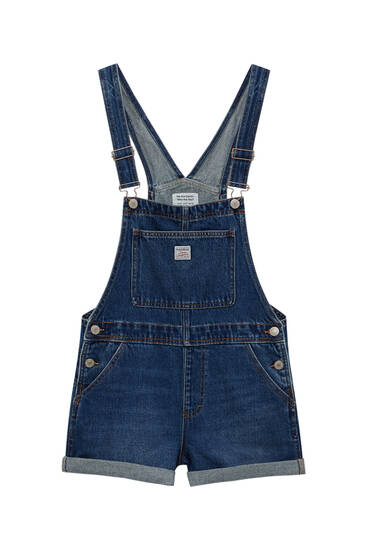 Pull&Bear dungaree Blue S WOMEN FASHION Baby Jumpsuits & Dungarees Jean Dungaree discount 52% 