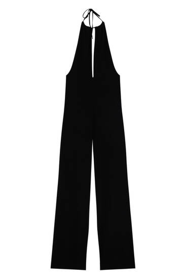 Moda Spodnie Kombinezony Pull & Bear Kombinezon czarny Abstrakcyjny wz\u00f3r W stylu casual 