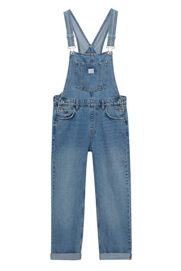 Black L discount 92% WOMEN FASHION Baby Jumpsuits & Dungarees Dungaree Print Pull&Bear dungaree 
