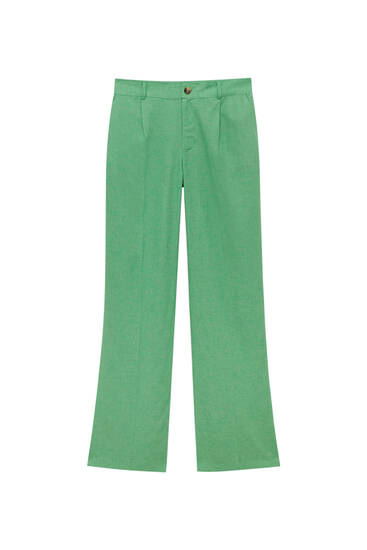 Formal rustic trousers with darts