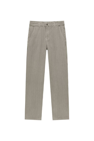 Low-waist baggy trousers